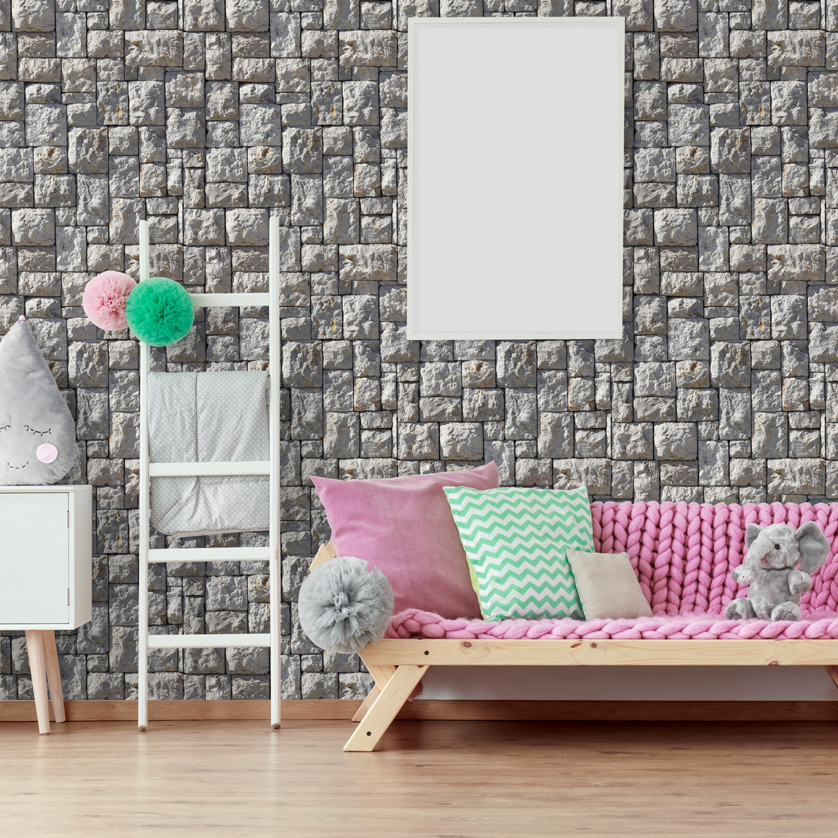 Adesivi materiale pietre dei Pirenei - Sticker adesivo - adesivi murali - 40x40cm - 5