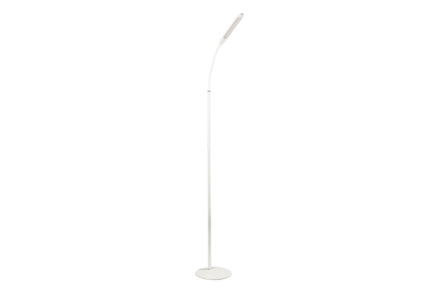 Lampa podłogowa LED YORK, 10W 900lm, 3-CCT (regulacja barwy), ściemnianie 3-stopniowe, pilot, biała – GTV LIGHTING