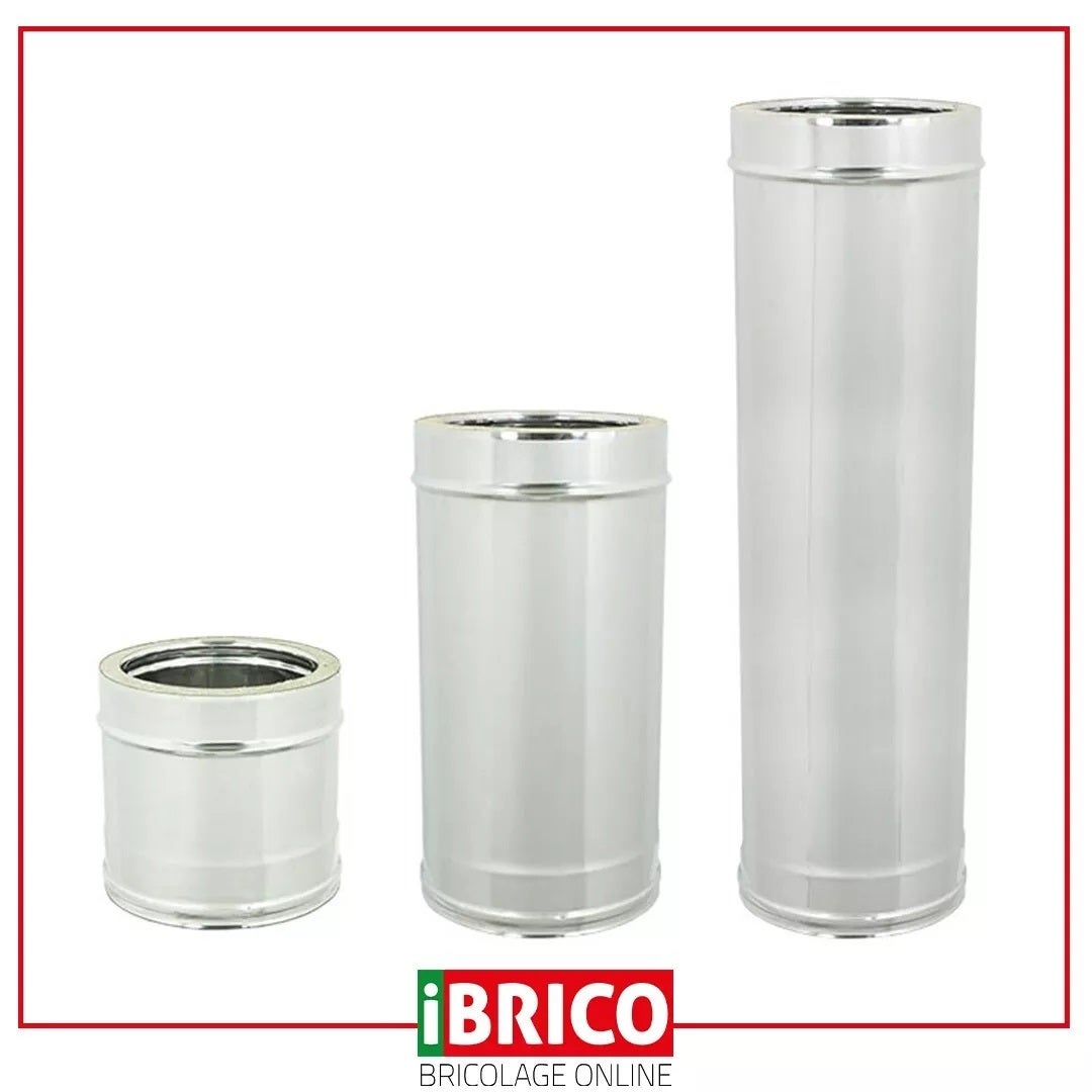 Tubo 25 Cm Doppia Parete Esterno In Acciaio Interno In Plastica - Foto 6