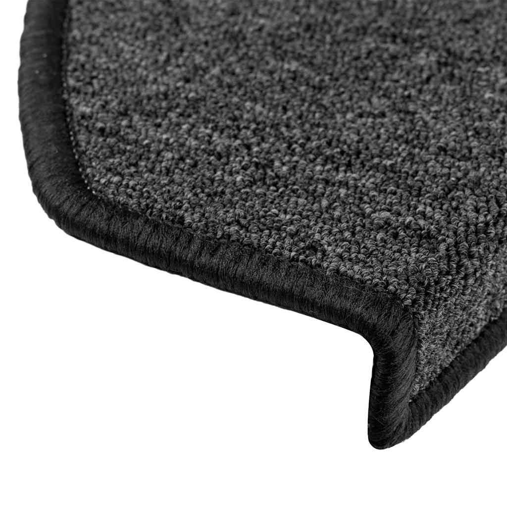 Tapis d'escalier 20 pcs | Paillasson d'escalier | Tapis de marche anthracite 65x24x4 cm CFW865690 - 6