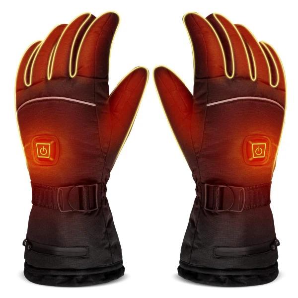 eventek Guanti Riscaldati per Uomo Donna,Guanti Riscaldati Moto con 7.4V 3200MAh