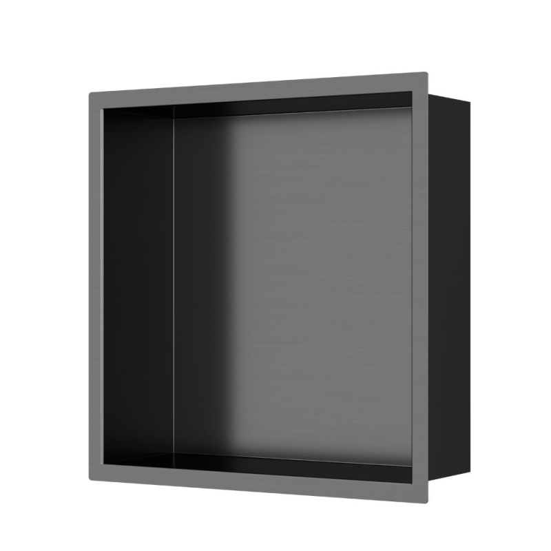 Niche De Douche Encastrable En Acier Inox 304 - 32x30x12 Cm - Étagère Murale Pour Salle De Bain - Installation Facile - 4
