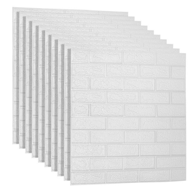40 pièces de carreaux muraux auto-adhésifs stéréo 3D 70 * 77cm mur décoratif étanche à l'humidité(40 pièces)
