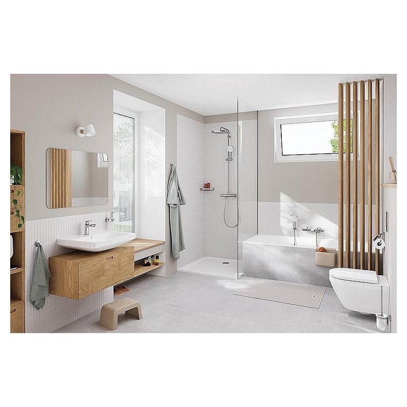 Sistema de ducha termostática GROHE Tempesta Cube 250 con teleducha y rociador mural - 5