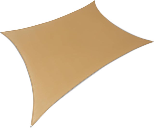 Esta persiana de 3 m x 6 m bloquea eficazmente los rayos UV y es apta para su uso en jardines, terrazas y campings.