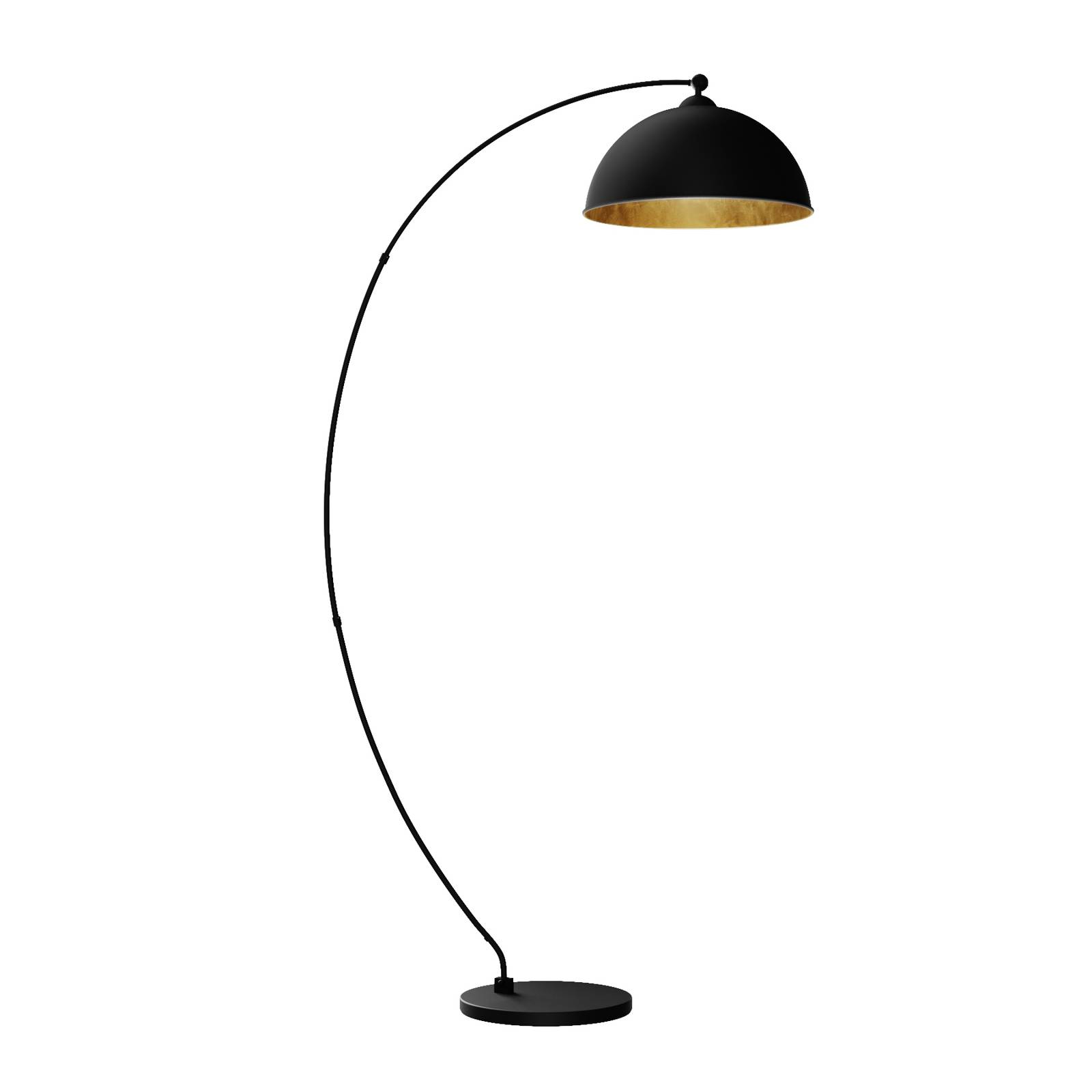 Lampada Ad Arco 210cm Nero - Paralume Tortora, LED Dimmabile Incluso, Interruttore A Pedale - Foto 9