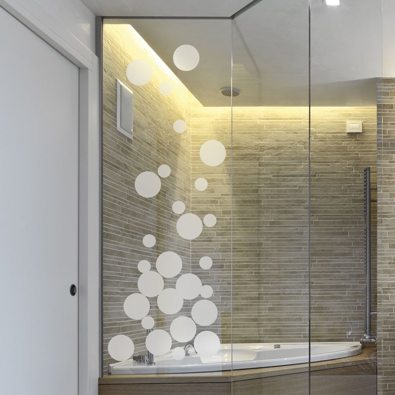 Adesivo porta di doccia Bolle di sapone piccoli - Sticker adesivo - adesivi murali - 175X65cm - 4