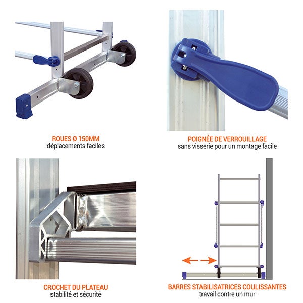Échafaudage domestique 6m46 - 4