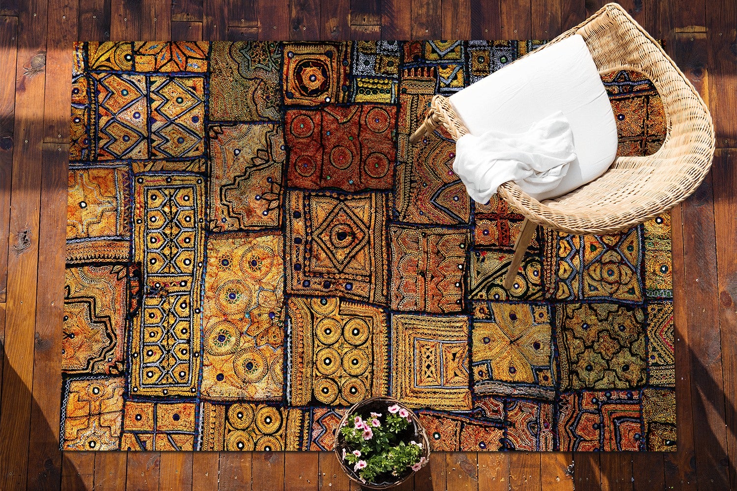 Dywan winylowy turecka mozaika orientalny styl chodnik winylowy do przedpokoju 120x180 cm – Tulup - 4