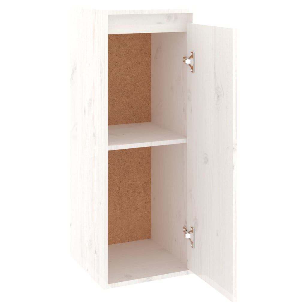 Maison Exclusive - Armario de pared 2 uds madera maciza de pino blanco 30x30x80 cm - 6