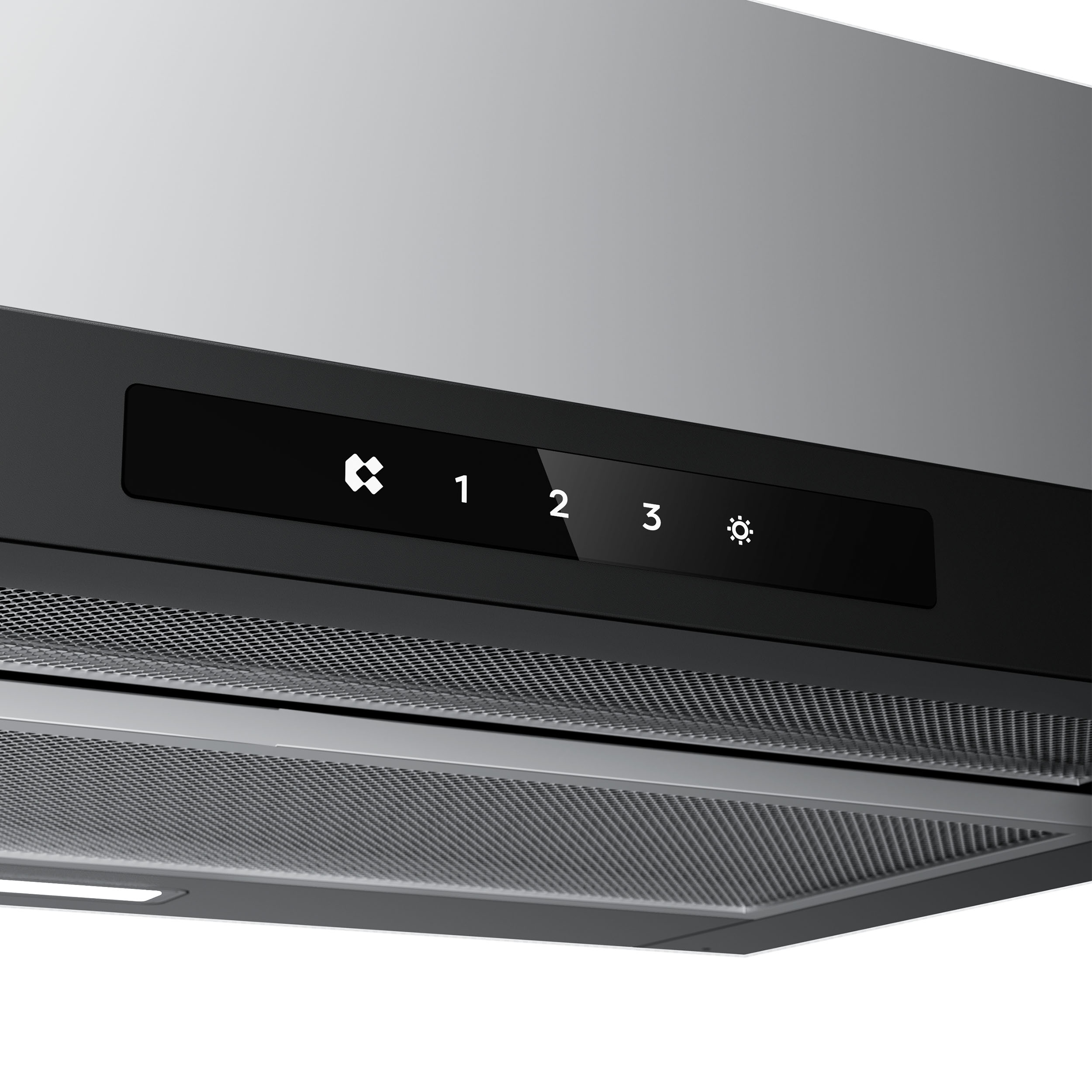 CIARRA Hotte tiroir encastrable 60cm 580m³/h A+ 3 Vitesses Touche Tactile LED Affichage Recyclage et Évacuation Noir CD6909AB - 2