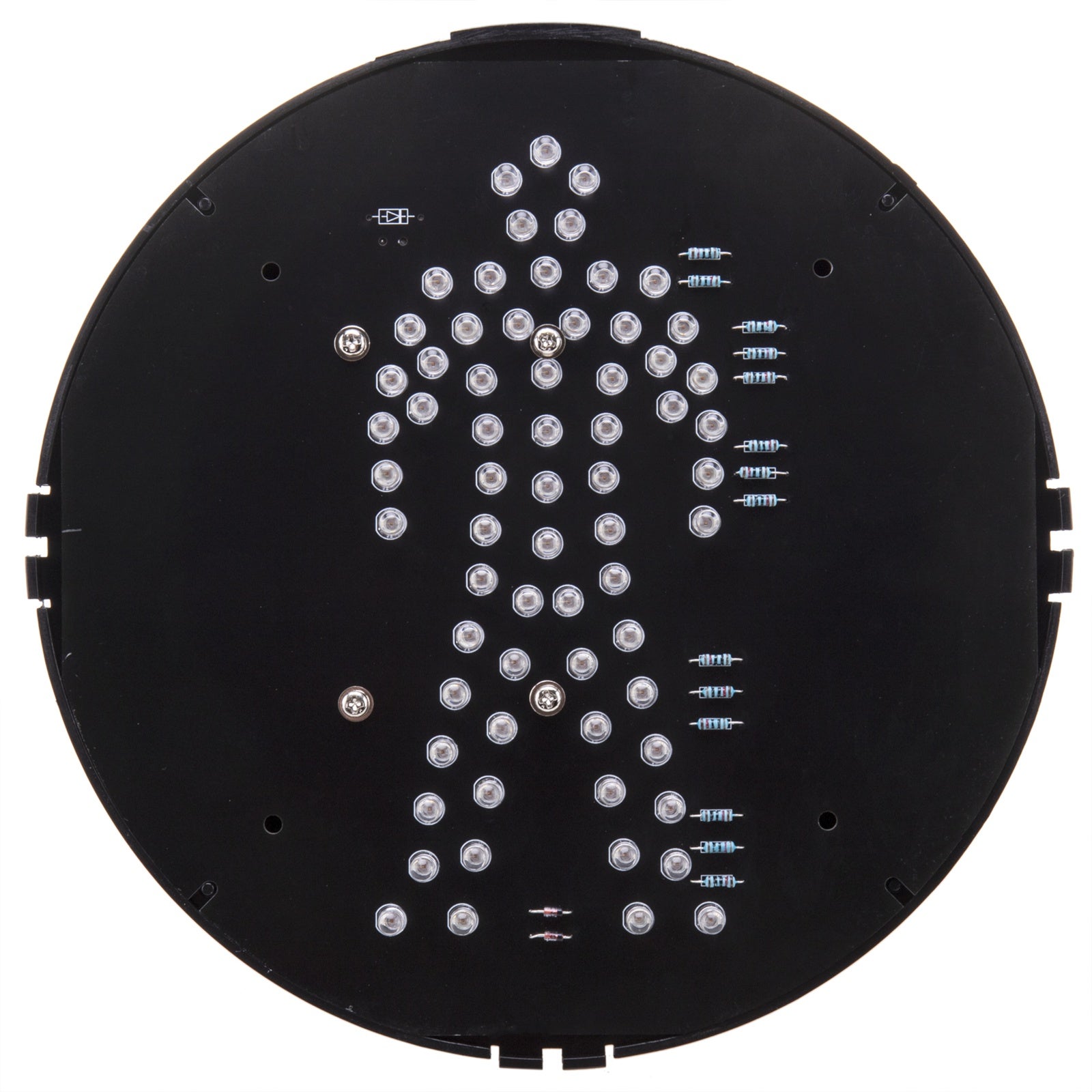 Luce LED per semaforo pedonale 200mm 12-24V rossa - 5