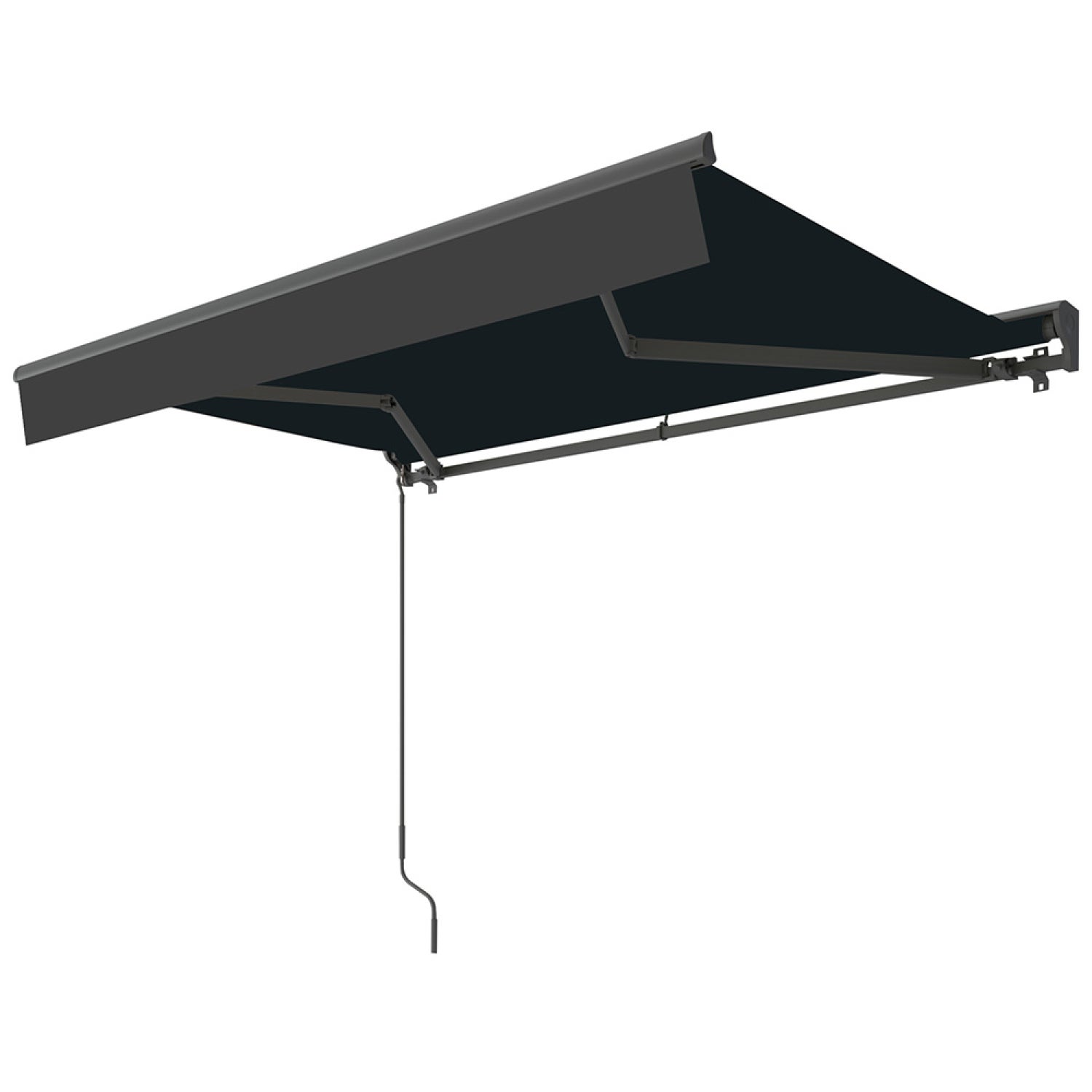 LOZIO Toldo motorizado 395 x 3 m em alumínio com lona cinza - 2