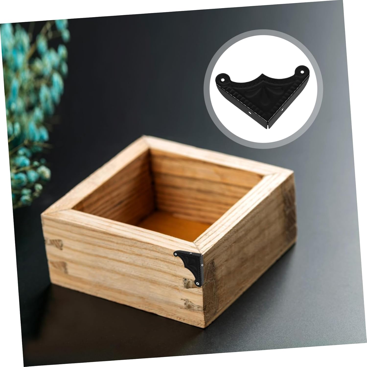 Protecteurs d'angle Métalliques Vintage 3.9 X 3.9 cm Lot de 20 Protections Coin Meuble Décoratives pour Boîtes en Bois Et Mobilier - 6