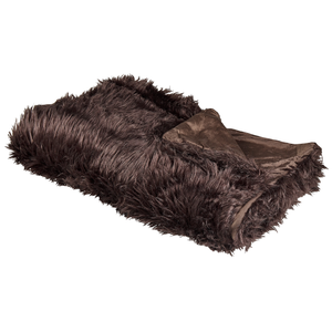 Relaxdays Coperta Pelosa In Pelliccia Sintetica Morbida – Plaid XXL 150x200 Cm, Marrone, Per Divano E Letto - 4