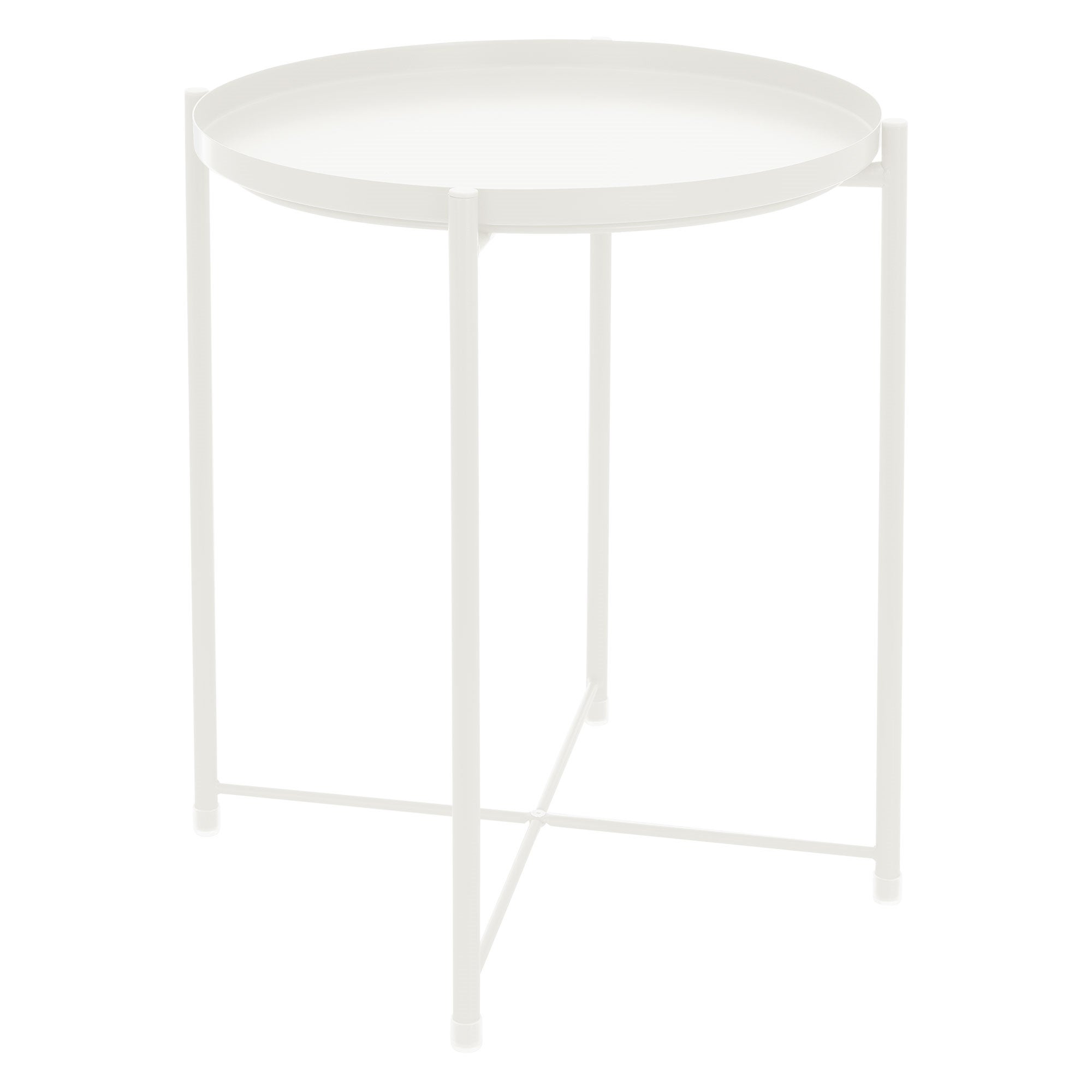 Table Basse Blanche Design Louis – Plateau Carré Pieds Vintage, Petit Format Pour Salon Ou Chambre