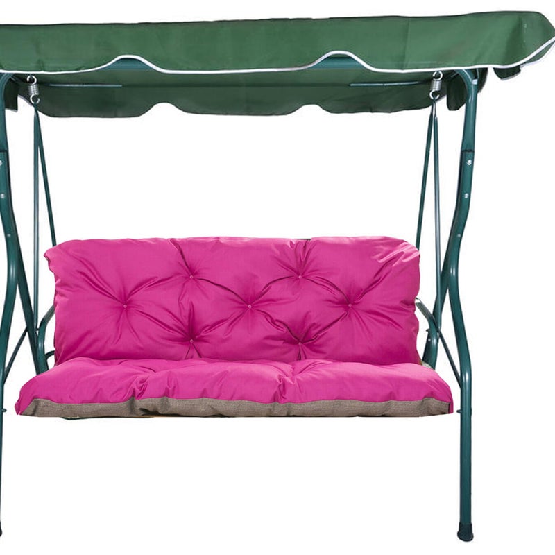 Poduszka ogrodowa na huśtawkę 120x50x50cm poduszka na meble ogrodowe różowa, poduszka na balkon taras, poducha ogrodowa na ławkę