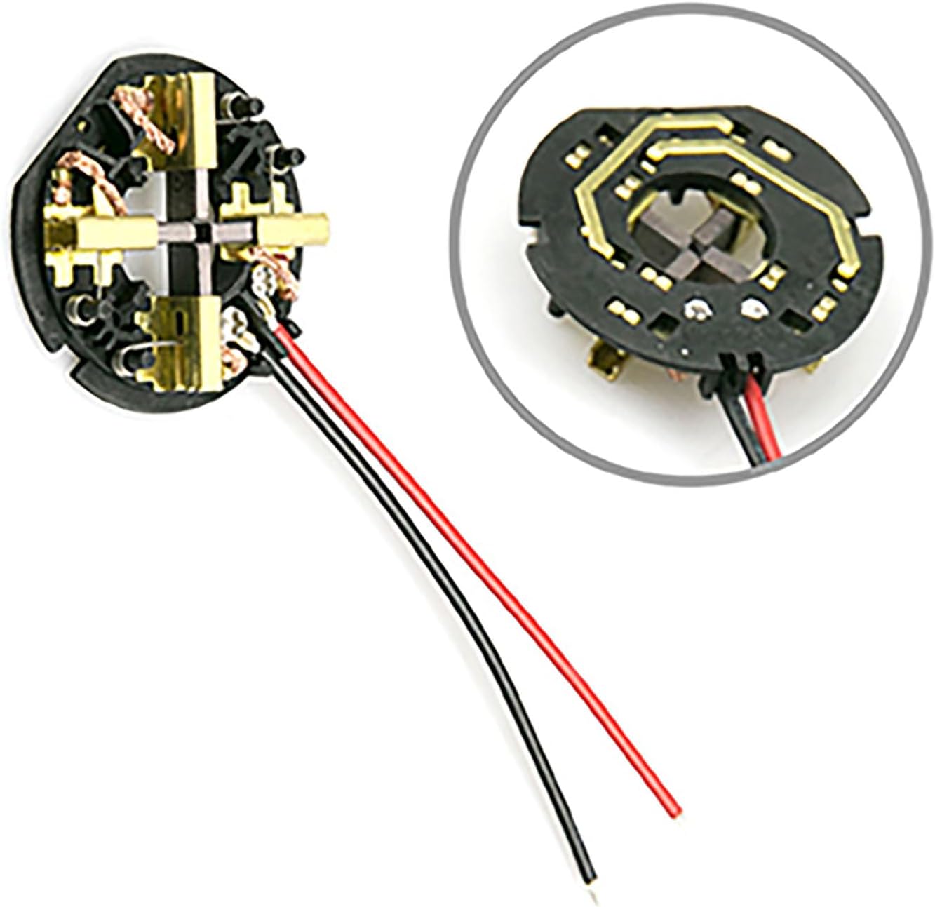 Applicable Assemblage de Support de Balai de Charbon pour perceuse sans fil Milwaukee M18 M12 2602-20 AEG 18v Pièces de Rechange 4 Balais de Carbone - 3