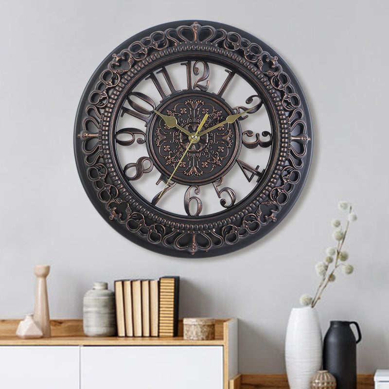 HORLOGE EN BOIS de style rétro classique sans cadre horloge murale