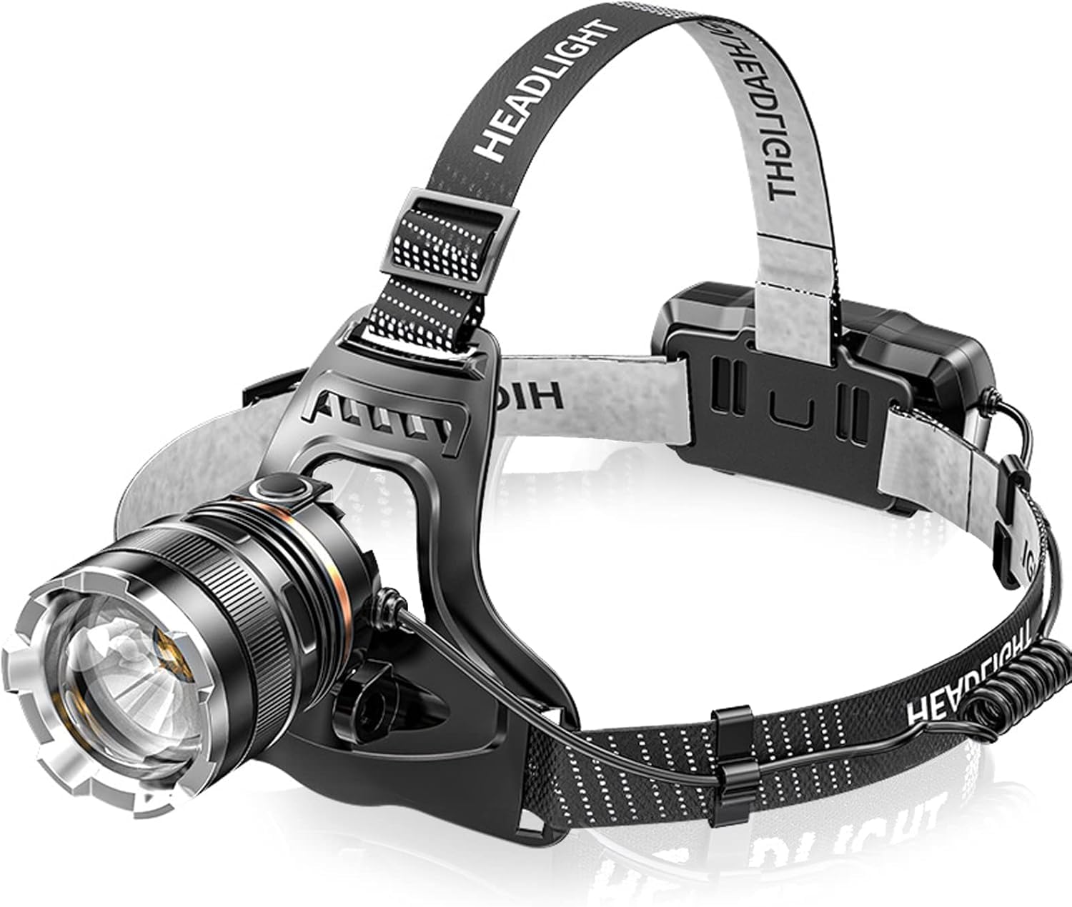Napatyre Lampe Frontale Rechargeable – 350 Lumens, Capteur Gestuel, IPX4, 1200mAh, 45° Réglable