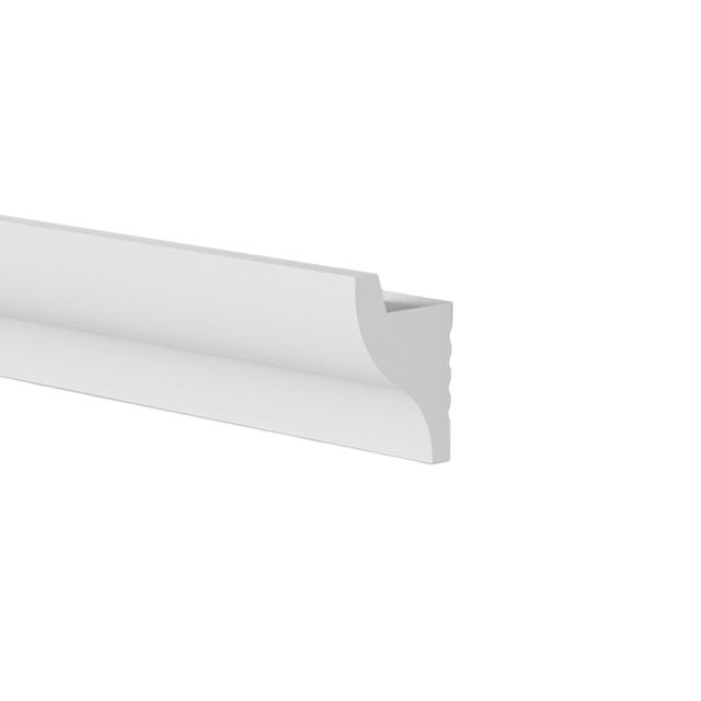 Modanatura 2m per led in duropolimero effetto luce indiretta 2000x 50x32mm