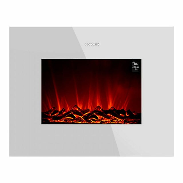 Cheminée murale électrique décorative Cecotec ReadyWarm 2690 Flames Connected Blanc 1000 - 2000 W