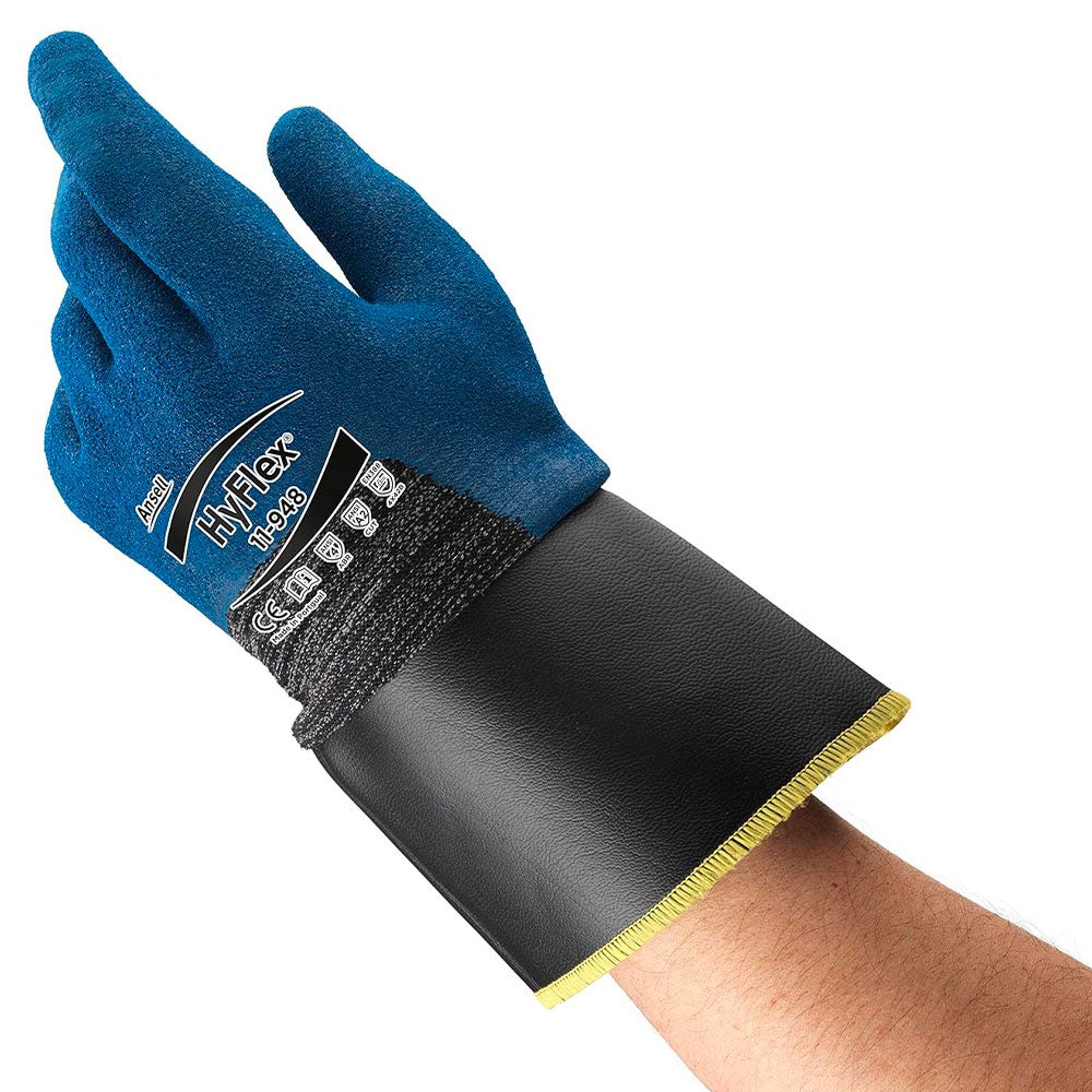 Lot de 6 paires de gants de travail en PU anti coupure Hyflex 11-948 EN388 Taille - Taille 10 - 2