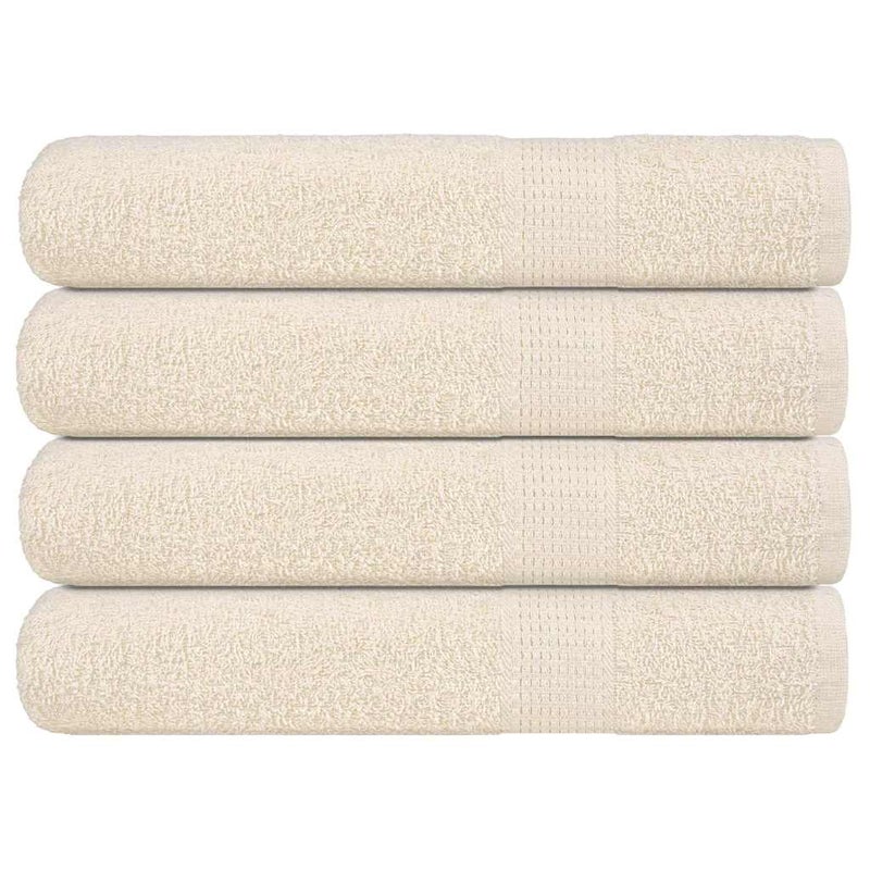 Ręczniki do sauny, FROGN, 4 szt, kremowe, 80x200 cm, 360 g/m² vidaXL