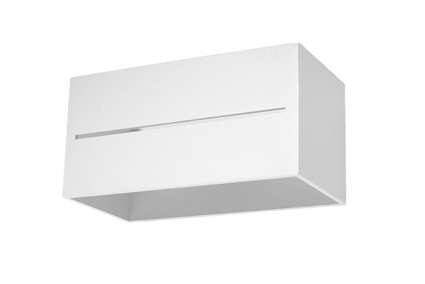 Kinkiet ścienny Lobo biały 2xG9x40W wym: 10 x 20 x 20 cm aluminium IP20 Sollux Lighting