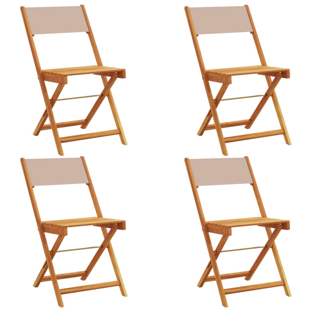 Lot De 4 Chaises De Salle à Manger En Bois Massif Hévéa - Style Colonial - Marron