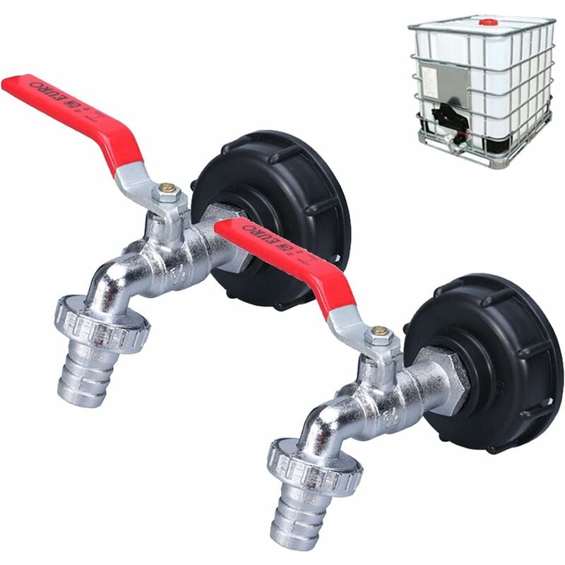 Acquista Connettore adattatore serbatoio IBC S60X6 al rubinetto da giardino con raccordo per tubo da 1/2 acqua combustibile in Italia a partire da 11