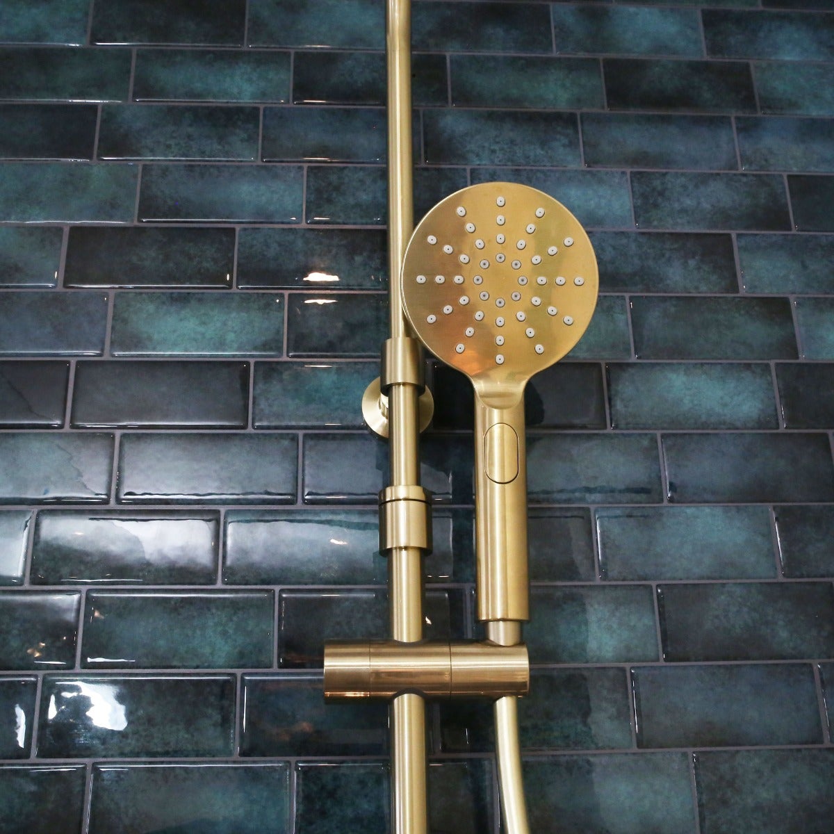Luisa colonne de douche thermostatique or brossé - 5