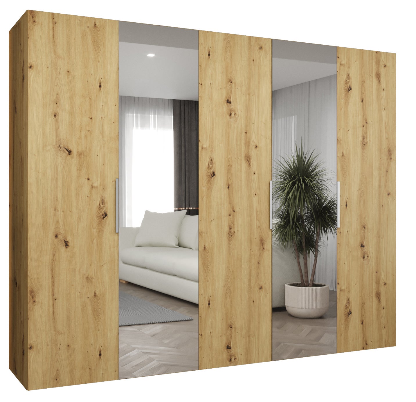 Szafa uchylna otwierana Marbella 2 250 x 52 x 202 cm artisan + u. kaszmir Abiks Meble
