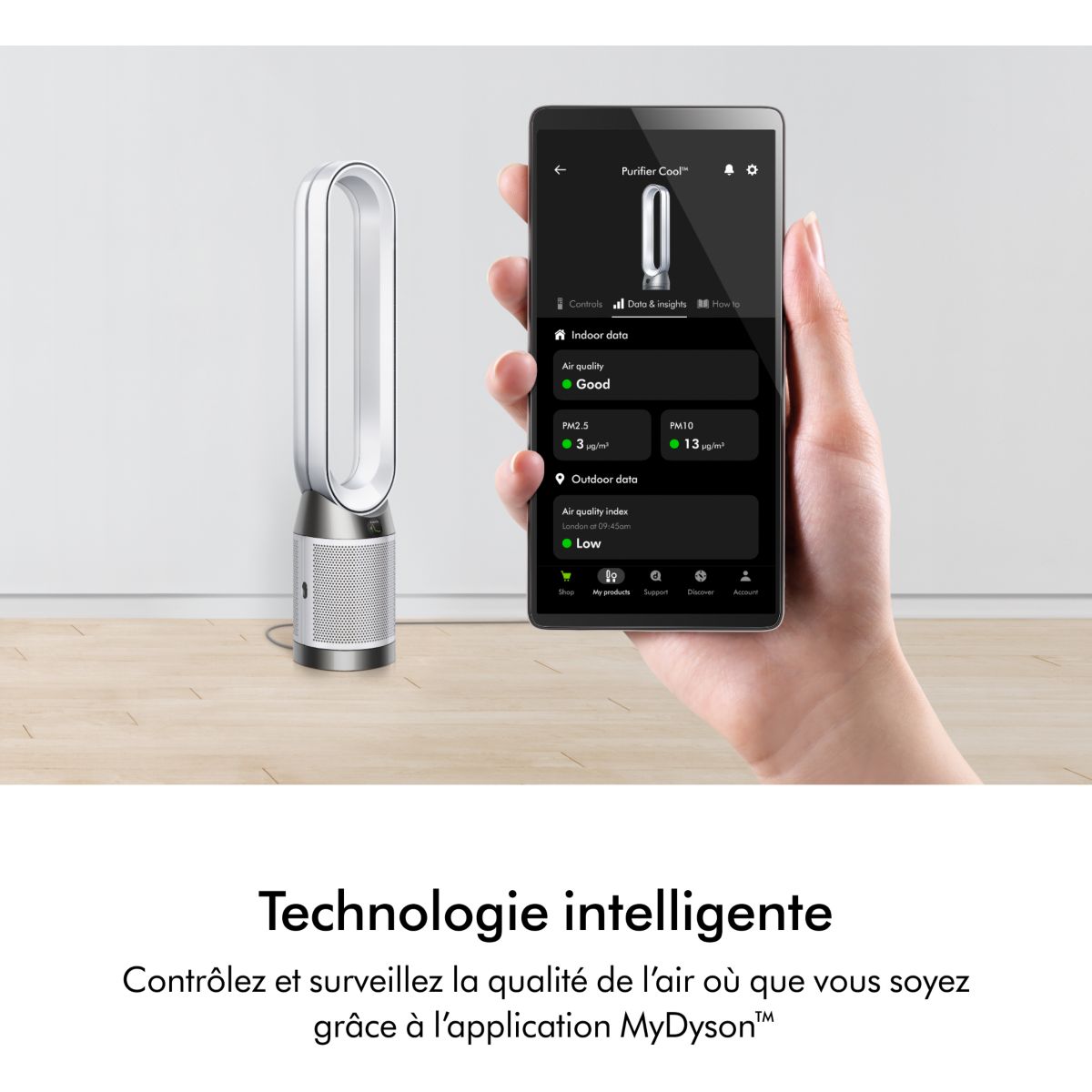 Dyson Purifier Hot+Cool 27 m² 61,4 dB Bianco - 4