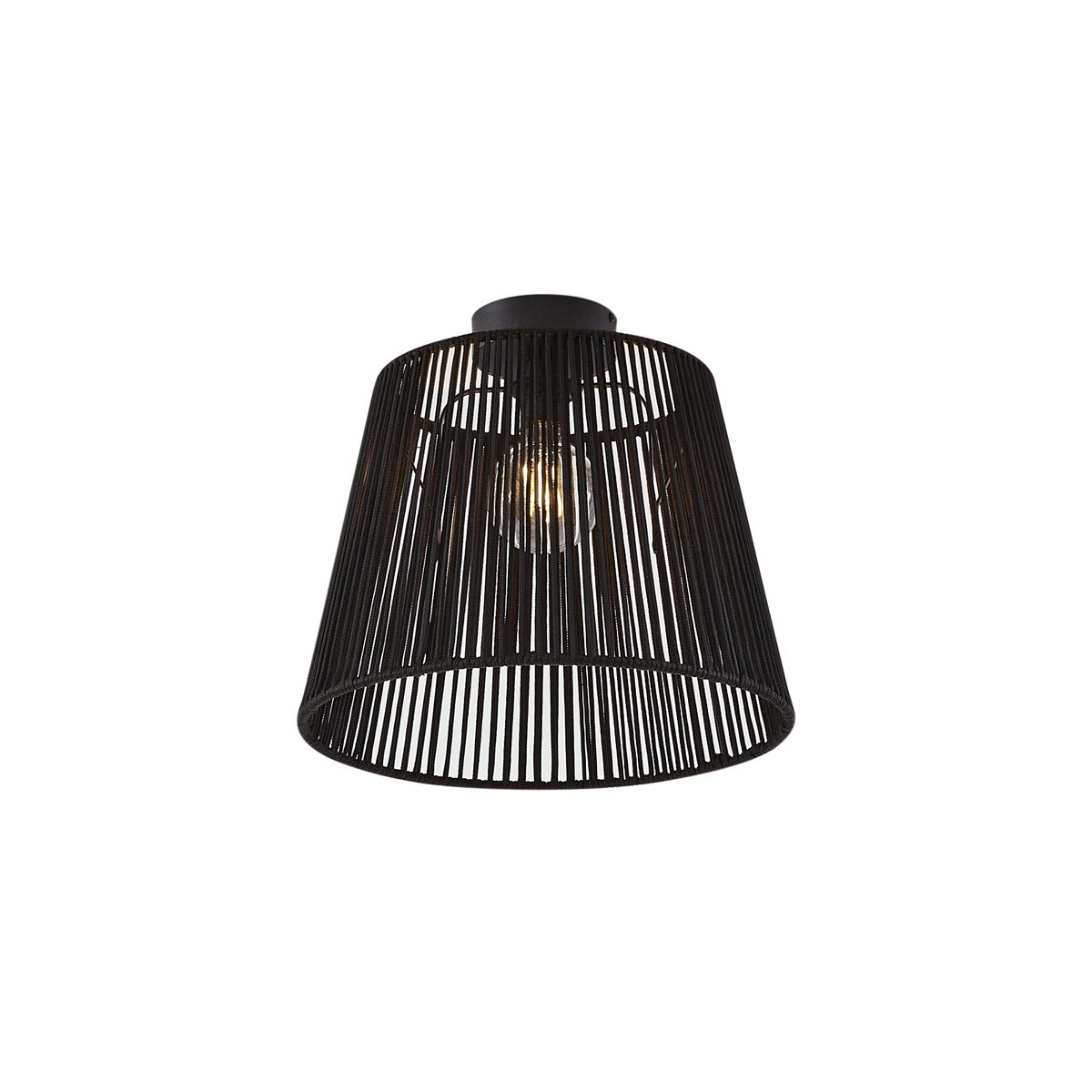 Lampa sufitowa zewnętrzna Japandi z czarną liną IP54 - Jayla