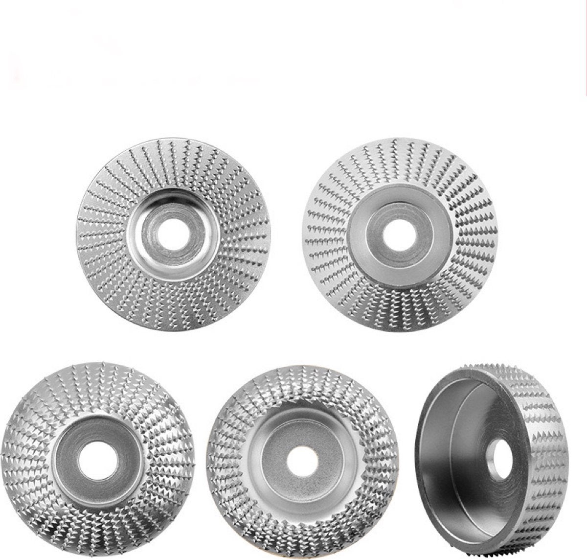 Disc abraziv, Disc de tăiere, Discuri abrazive, 5 bucăți, Disc longitudinal, Disc abraziv 100 x 22 mm, Prelucrarea lemnului, Oțel carbon