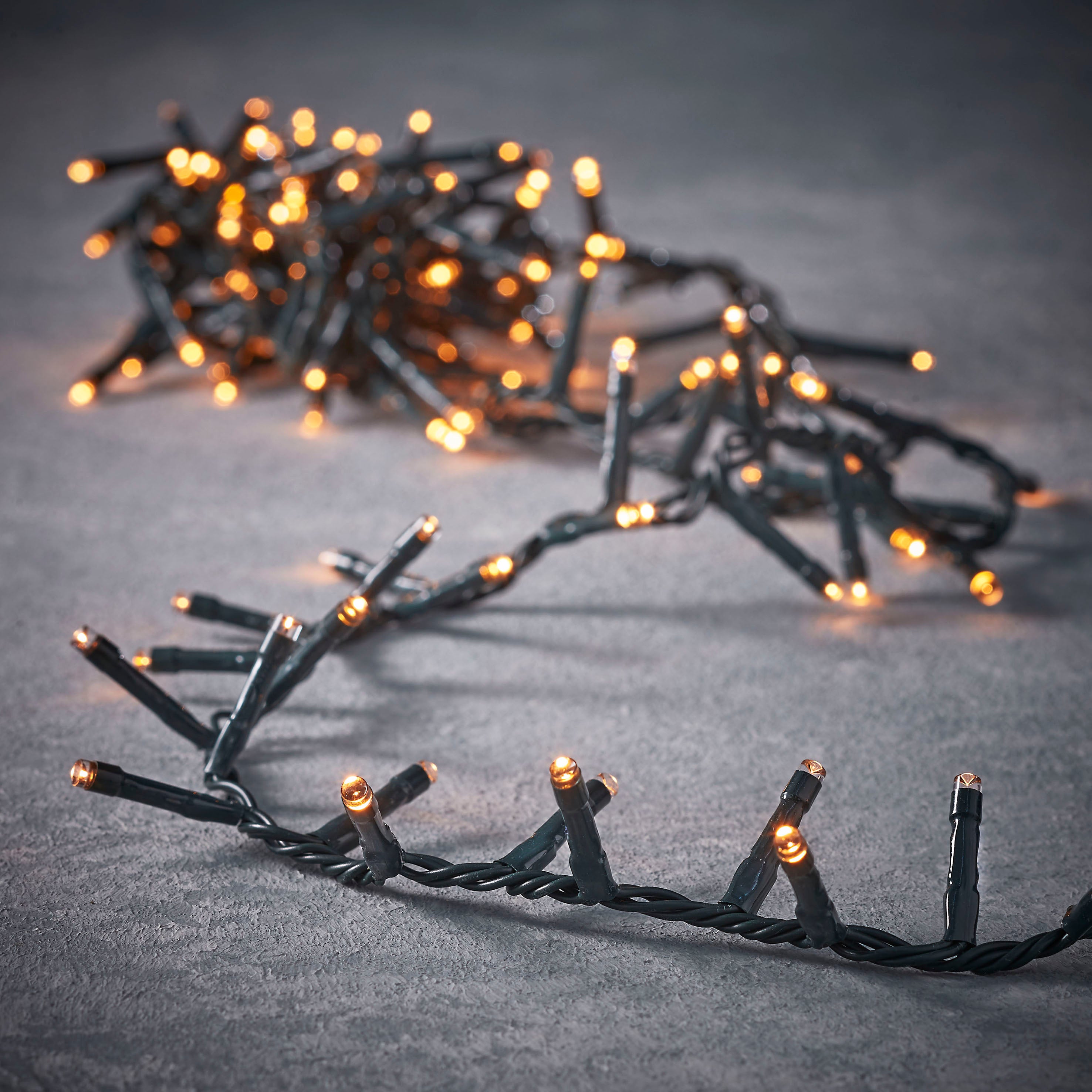 Lampki choinkowe łańcuch świetlny do wewnątrz i na zewnątrz 550 Led timer ciepły biały Luca