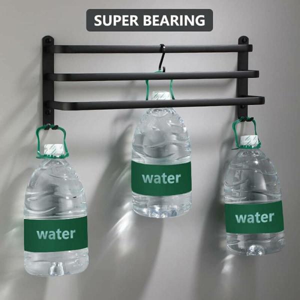 Toallero colgante para baño con punzón de tres capas de 50 cm + sin perforaciones - 2