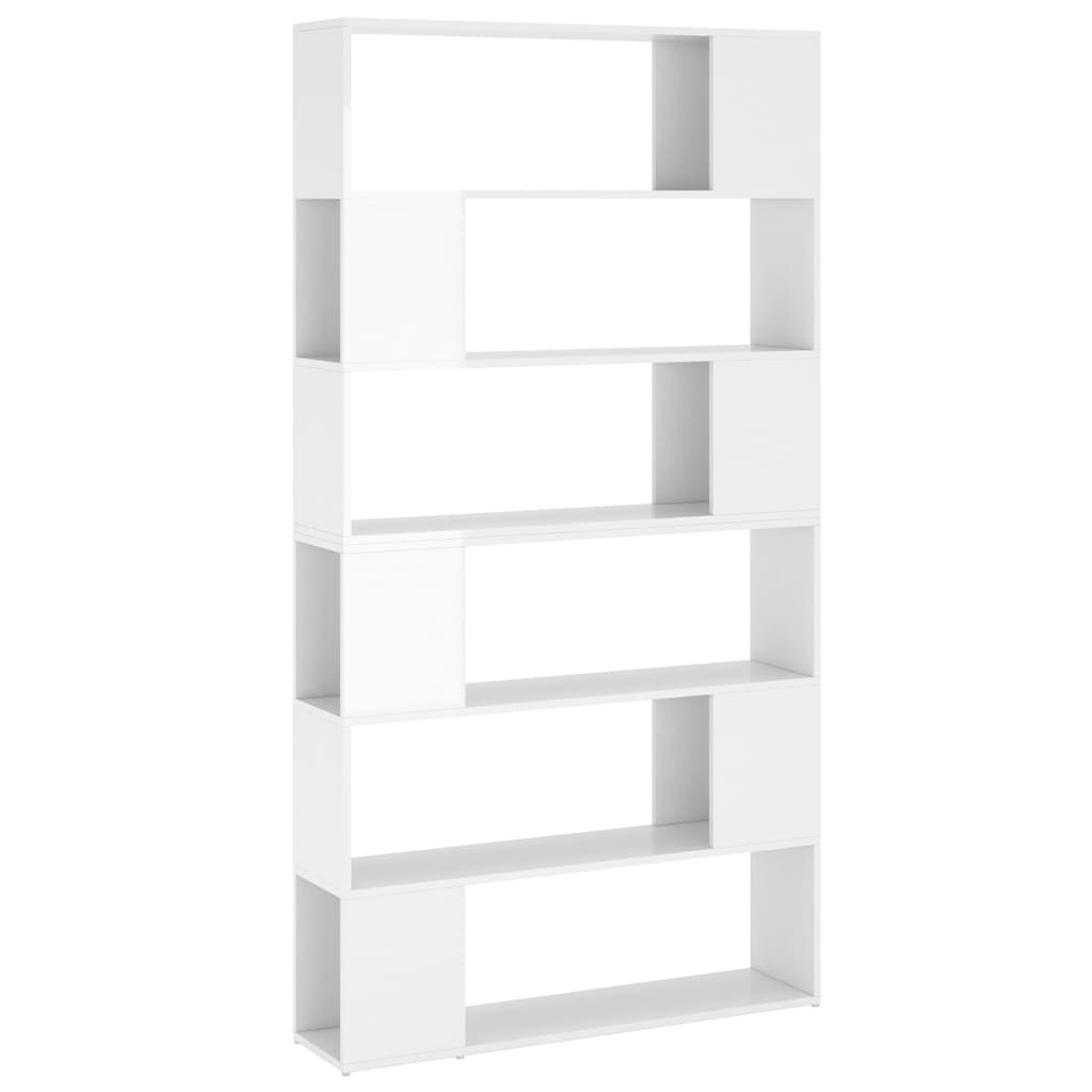 Étagère Bibliothèque 6 Compartiments Blanc – Séparateur De Pièce Design | Vicco