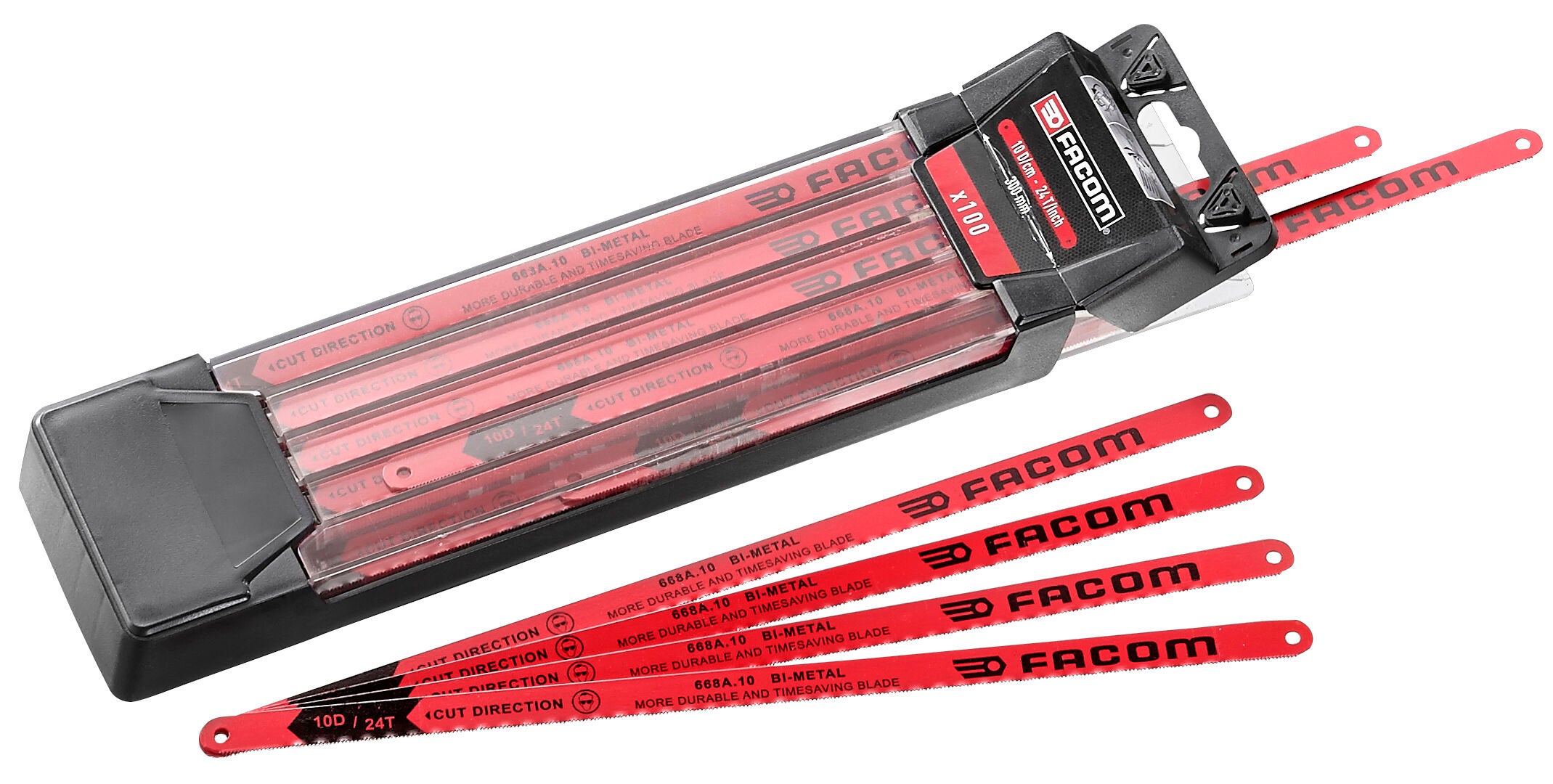 FACOM 668A Lame Scie Bimétal Cobalt 300 Mm - Pour Aciers Spéciaux Et Alliages