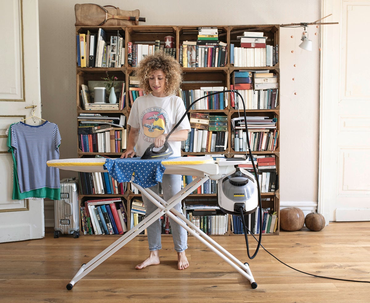 Nettoyeur vapeur Karcher SC 5 Easy Fix avec fer à repasser - blanc, 2250W - 2