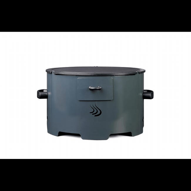 Barbecue A Pellet Apache - Grigio Antracite, Ecologico Ed Economico, Con Fiamma Costante - Foto 8