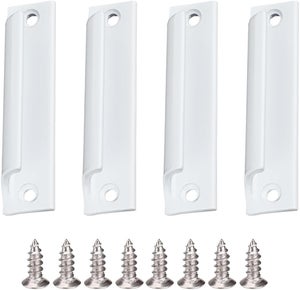 Maniglia Per Porta Scorrevole Balcone - Bianco, Con Viti, 2 Pezzi, Per Cucina E Finestre - Foto 11