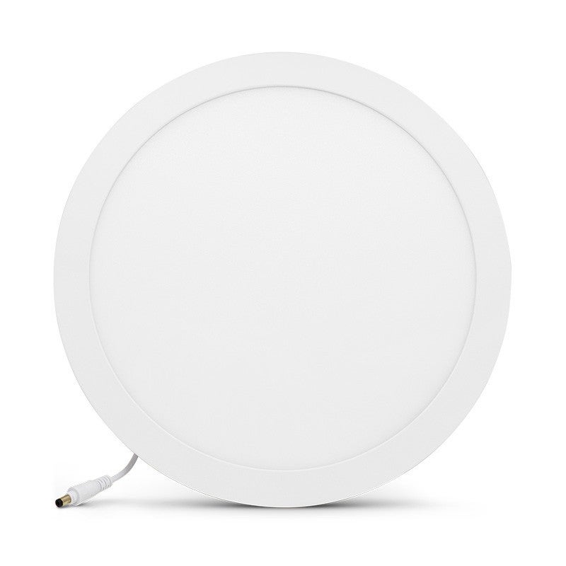 Plafonnier LED Rond En Bois - 24W Lumière Neutre, Design Moderne Pour Chambre, Cuisine, Salon, Facile à Installer 220-265V
