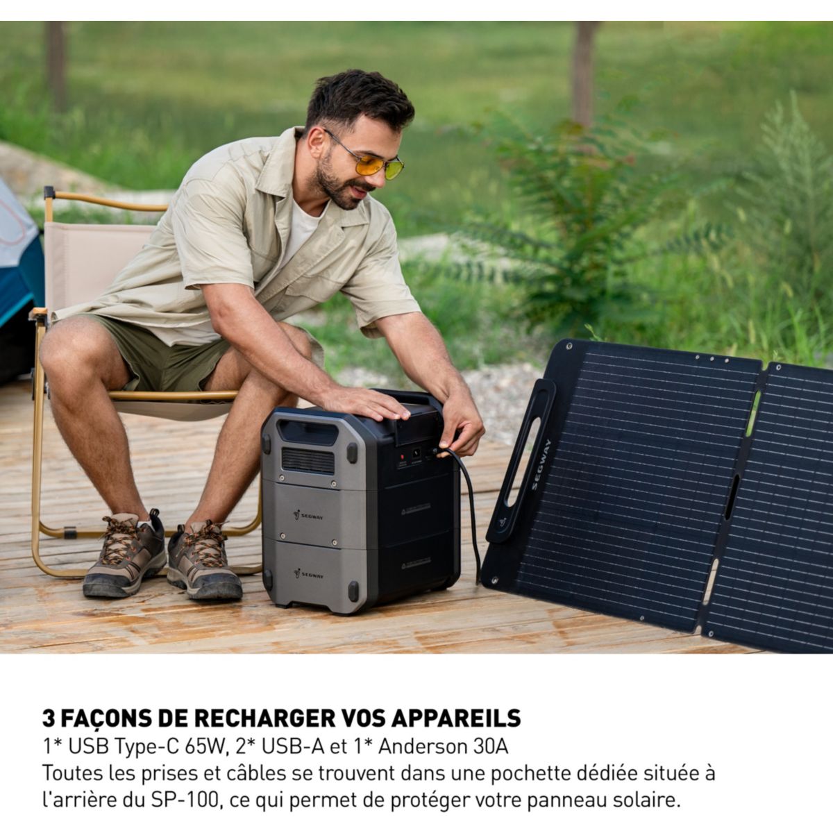 Panneau solaire SEGWAY portable 100W - 3
