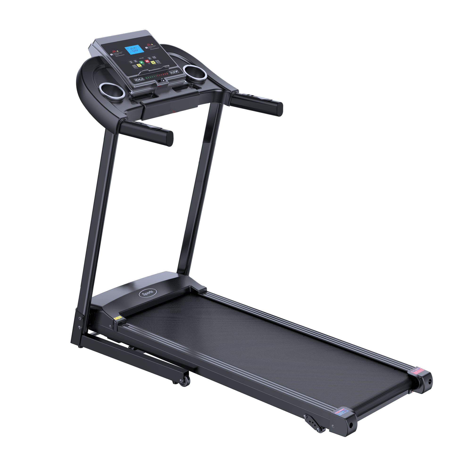 UREVO Supporto Per Tapis Roulant, Solo Maniglia Per Tapis Roulant Dal Design Stabile Compatibile con Larghezza 60cm, Barra Per Walking Pad con base stabile e antiscivolo
