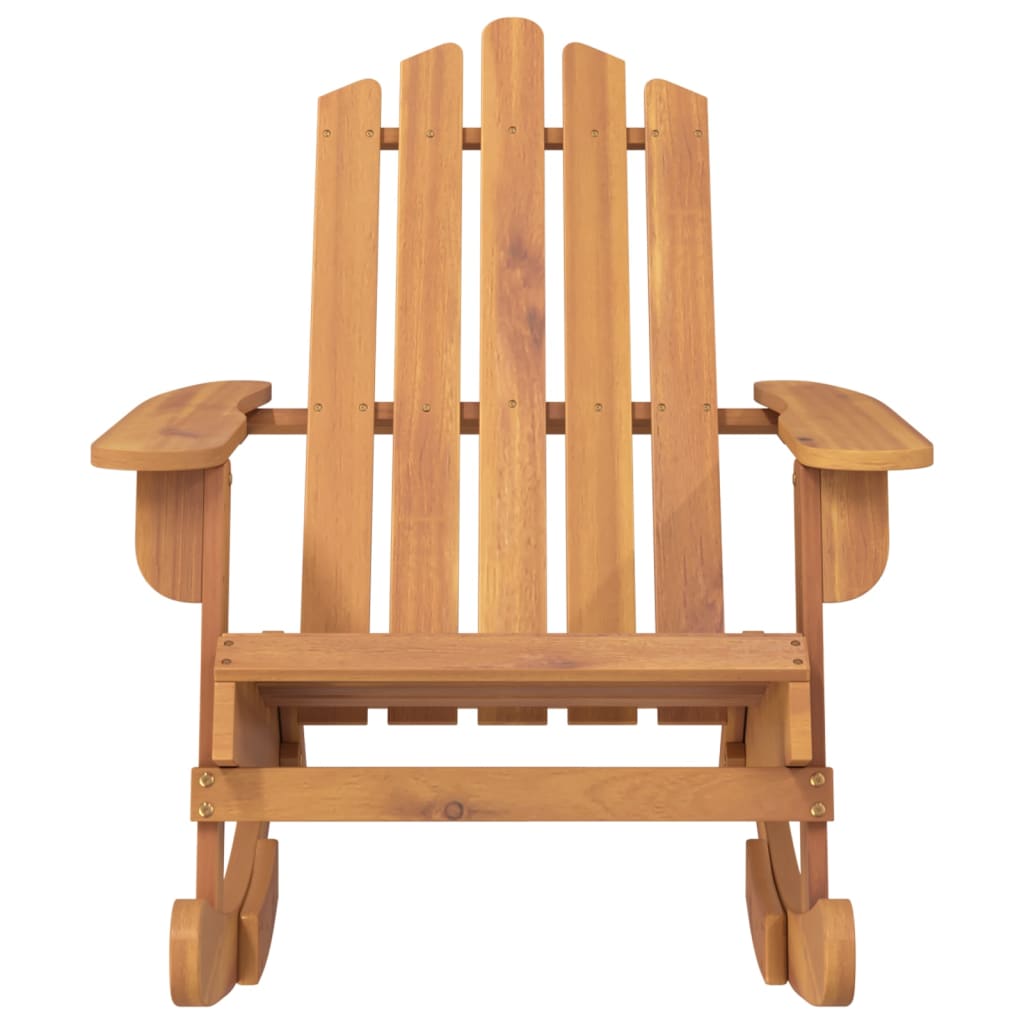 Chaise à bascule | Rocking chair | Fauteuil à bascule Adirondack bois massif d'acacia280226 - 3