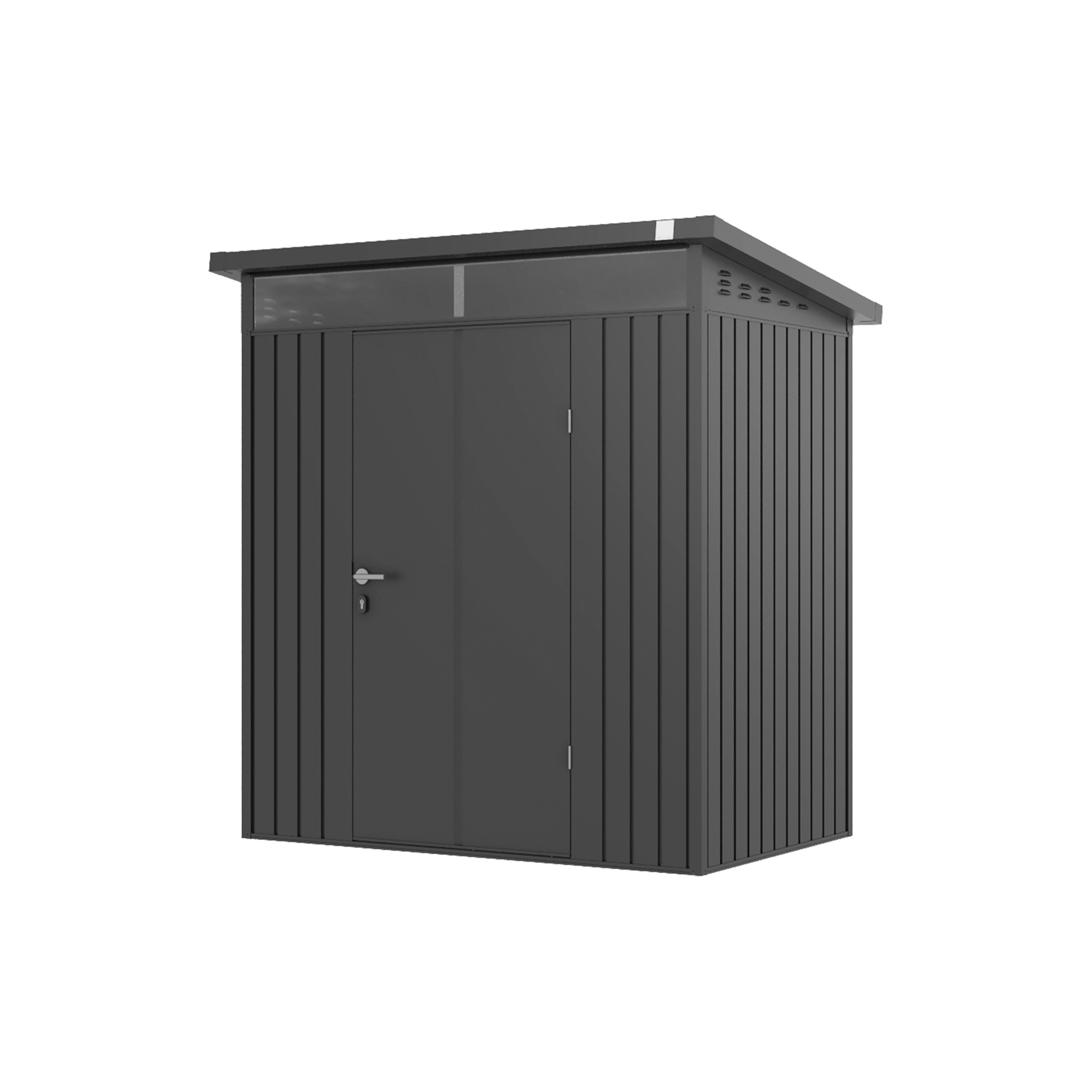 GFP Primeyard domek narzędziowy metalowy 180x120x205 cm domek ogrodowy antracyt