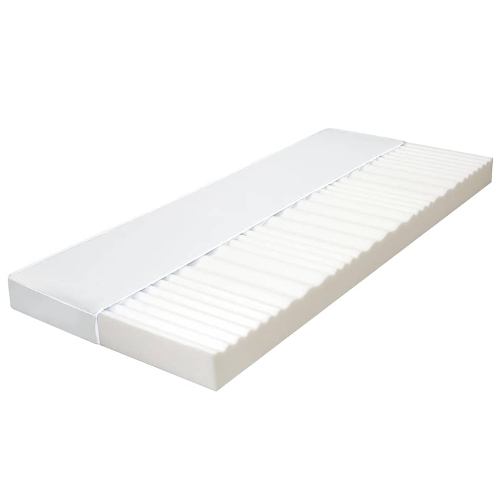 Materac, 120x200 cm, 7 stref, pianka PU, 10 cm, H2 H3 vidaXL