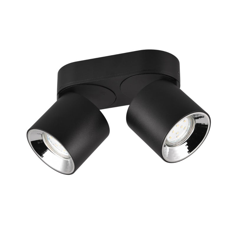 Reflektor sufitowy spot natynkowy Guayana listwa czarny 2xGU10x10W wym: 12 x 18 x 8,7 cm metal Trio